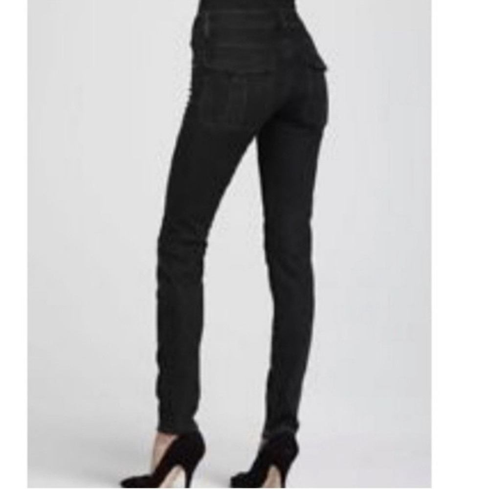 Vince blackstone Mid Rise Bikercore ankle zip flap back pocket skinny jeans 27